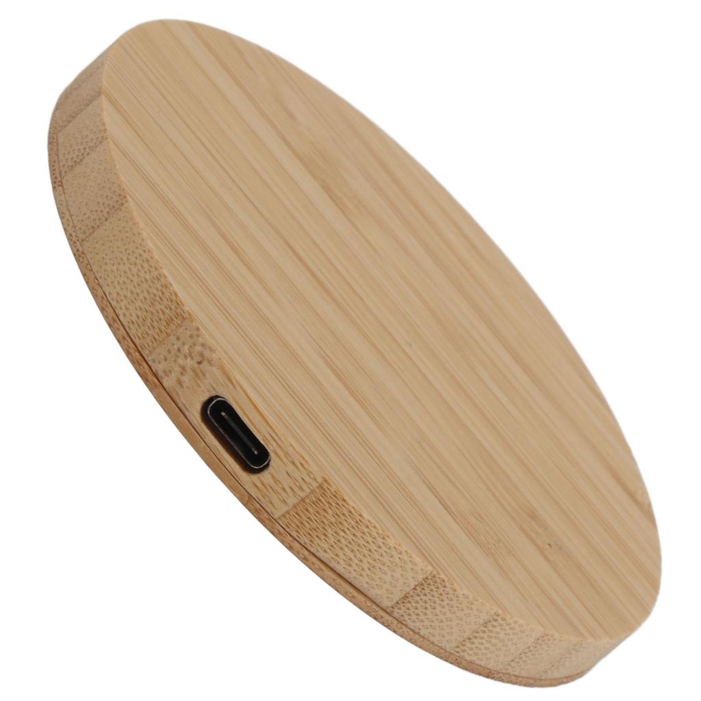 Wireless Charger 15W Power 8MM Transmission 5V3A 9V2A 12V1.5A Output 5W 7.5W 10W 15W Input Fast Bamboo Charging Station