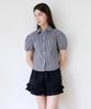 Alkialka Ruffle Hem Shorts (Black)