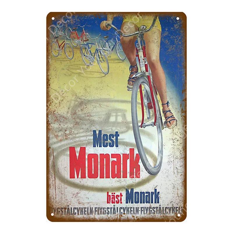 Ride Bicycle Metal Tin Signs Motor Cycling Riding Bike Vintage Poster Bar Pub Club Home Room Decor Wall Sticker Plaque YJ210