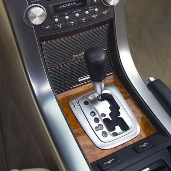 2Pcs Carbon Fiber Interior Center Storage Cover Trim For Acura TL 2004-2008