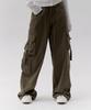 Kirsh Plain Nylon Cargo Pants [Khaki]