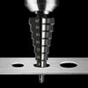 3Pcs Step Drill Bit Sharp High Hardness High-Speed Steel Hex Shank Straight Groove Step Drill Bit Home Supply