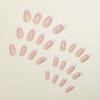 White French Wearing Nails Almond False Nails Simple Nail Art Tips