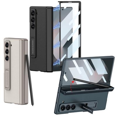 Suitable for Samsung Fold6 Mobile Phone Case Full Inclusive Anti Fall Magnetic Suction Hinge Folding Screen Pen Case Shell Film Integrated Set