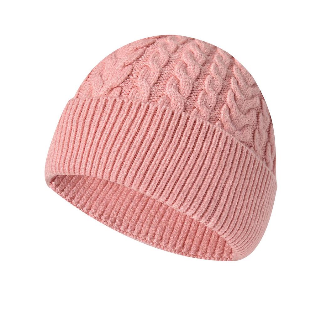 Winter Cable Knit Beanie with Earflaps - Face-Slimming Wool Hat for Women/Men
