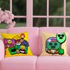 Federa Cuscino Film Gioco Caldo B-BRAWLs 2 in 1 Pillow Peluche Reversibile | Auto/Divano/Letto | Regalo Perfetto