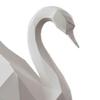 Ornamento da scrivania Design geometrico minimalista Scultura di cigno stampata in 3D Statuetta decorativa versatile Decorazione per stanza