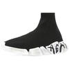 Balenciaga Speed 2.0 Graffiti Recycled Knit Black Women's 617196W2DD41091
