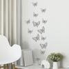Pack of 24 Wall Art Stickers Room Mirror Decals PVC Craft Self Adhesive Removable Home Wedding Decor Refrigerator Tile
