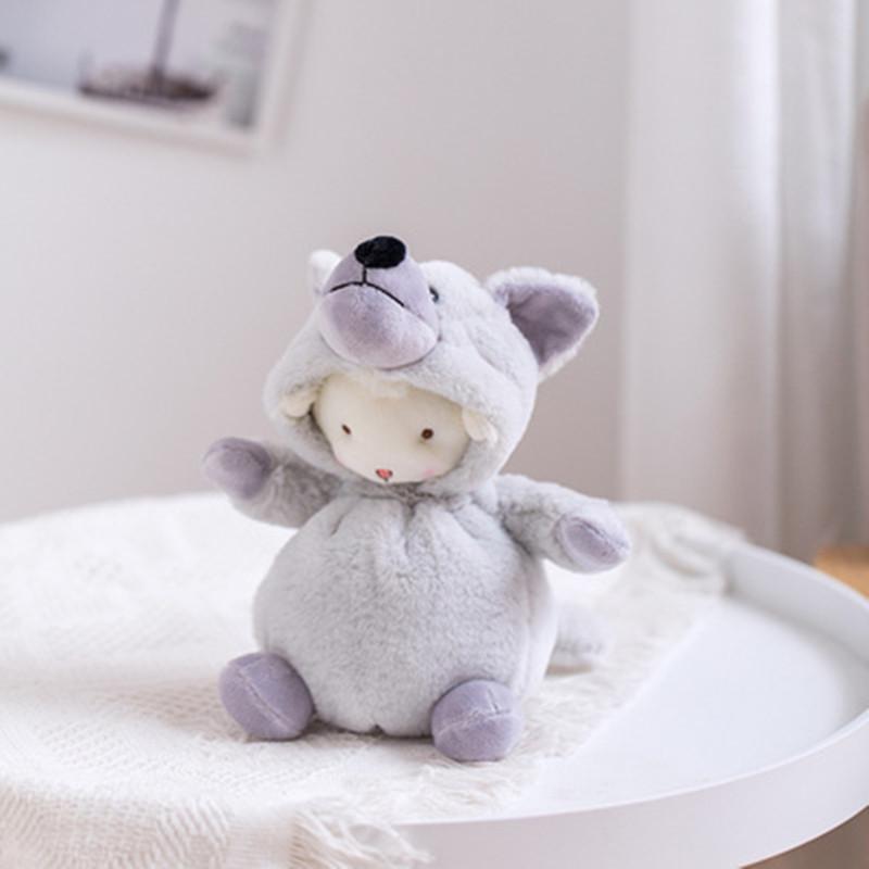 Cute ins turn into lamb plush toy rabbit frog doll birthday gift small grab machine doll