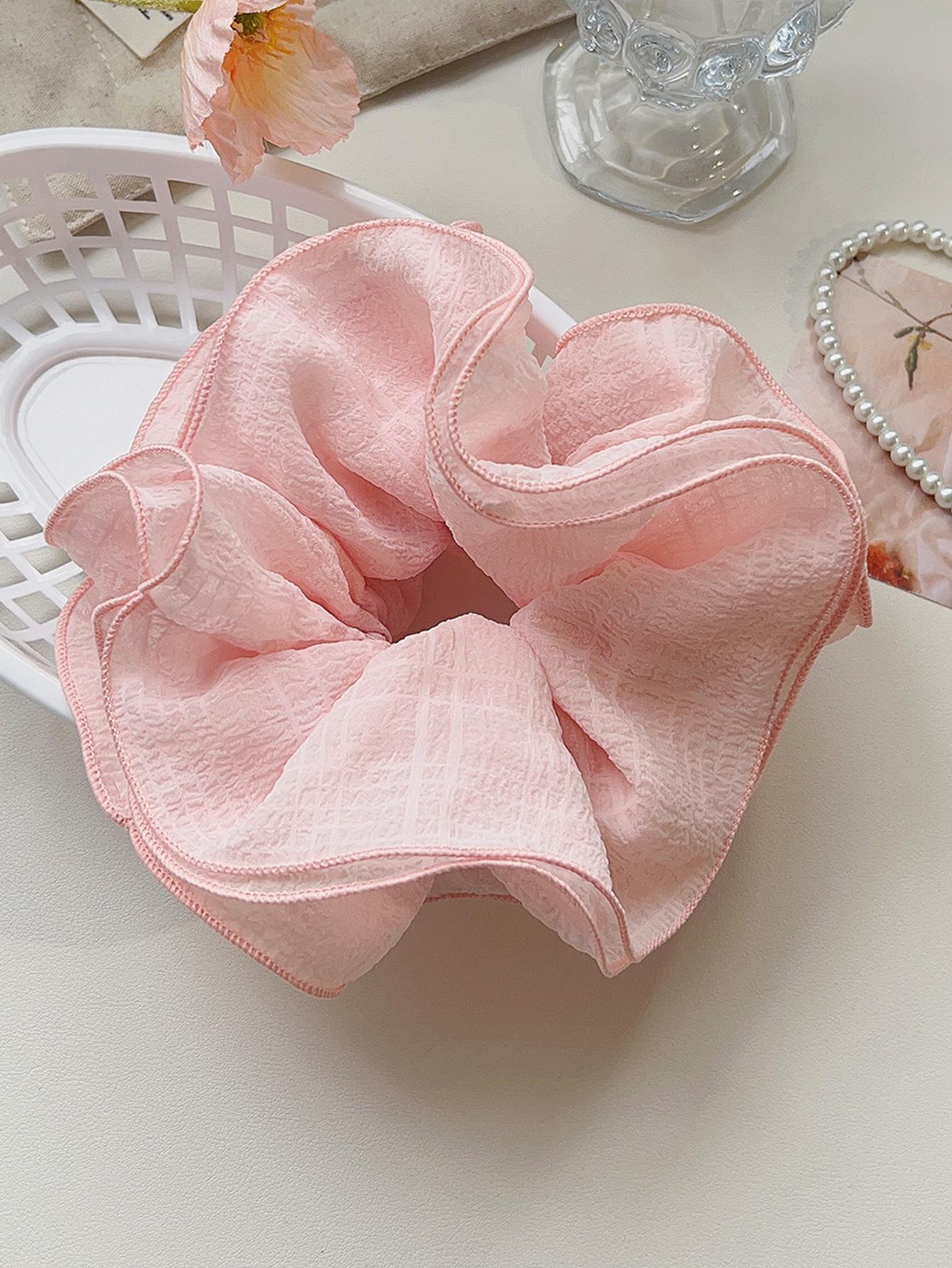 

1 шт. Розовые большие резинки для волос для женщин с густыми волосами, резинки для волос для девочек, держатели для хвостика, большие резинки, модные аксессуары для волос