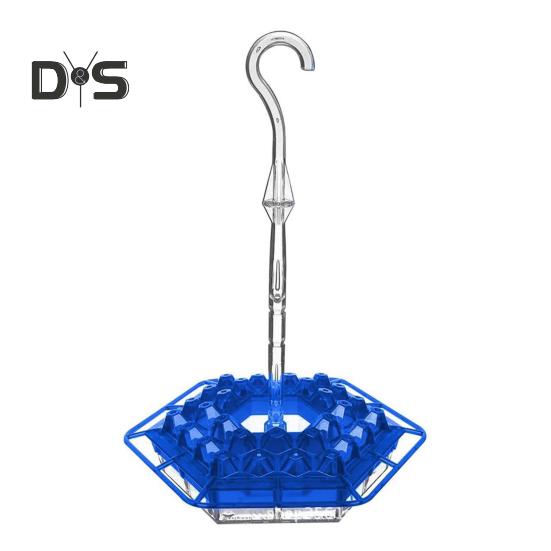 

Кормушка для колибри, подвесная кормушка для колибри с 32 отверстиями для кормления, пластиковая кормушка для птиц, защищающая от муравьев и пчел, для декора сада на террасе