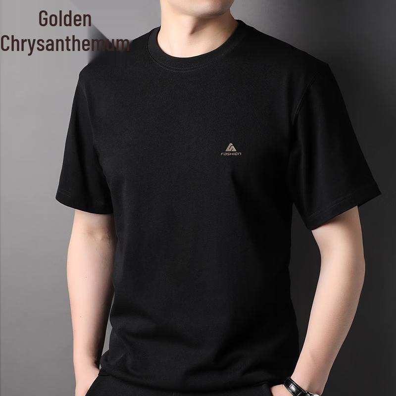 JINJU Men s 100% Cotton Heavyweight Casual Short Sleeve T-Shirt XL