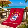 Munich FC Crest Printed Microfiber Beach Towel, Soft And Absorbent, Quick-Dry, Ideal for Summer Travel, Beach Essential, Swimming Pool