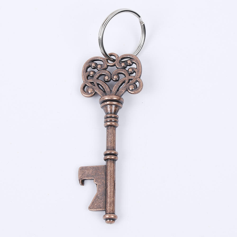 New 1Pc Creative Portable Vintage Key Shaped Portable Vintage Metal Key Shaped Keychain Beer Bottle Opener Keyring Bar Tools