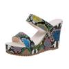 Fashion Plus Size 35-42 Shoes for Women 2024 Platform High Heel Wedges Summer Fashion Sandals Open Toe Slides Comfortable Women Slippers