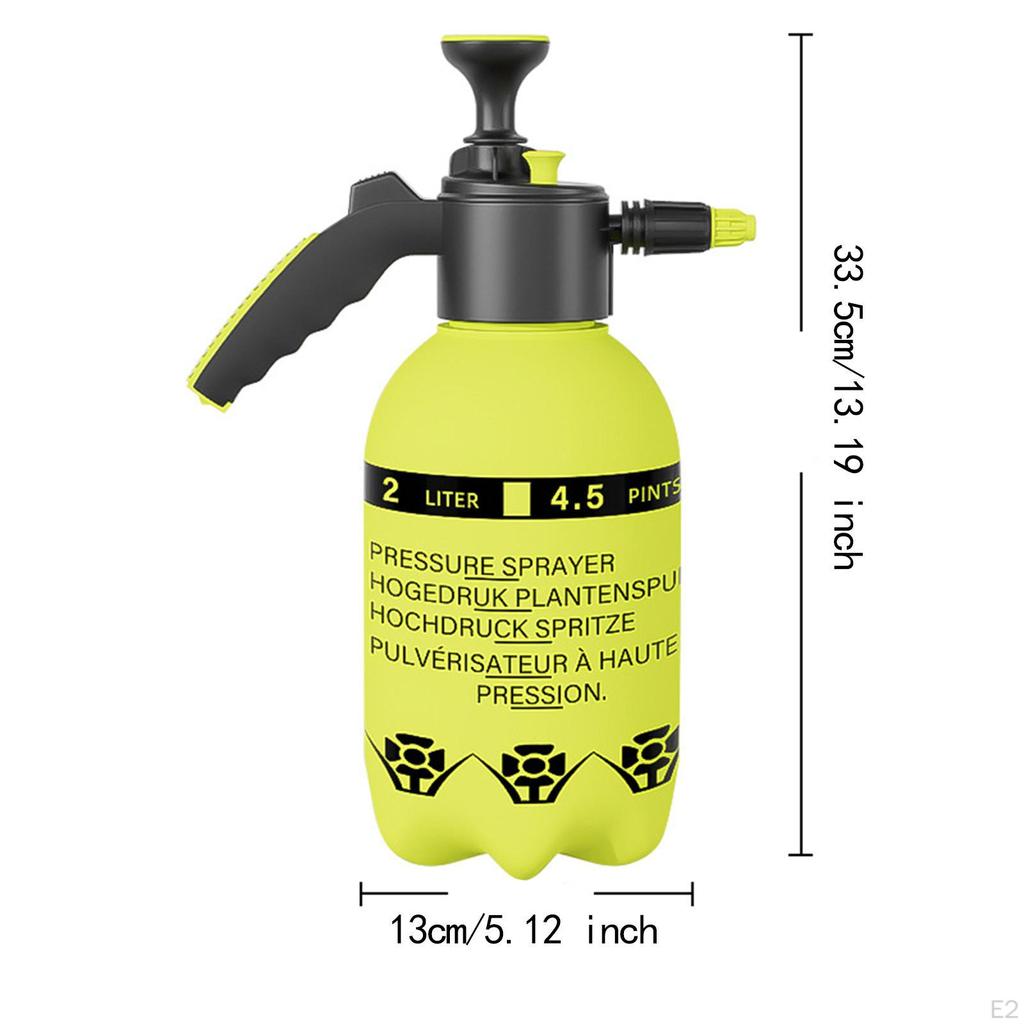 Garden Pump Sprayer, Manual Plant Mister, Lightweight, Handheld, Versatile 2L Plants Watering Can