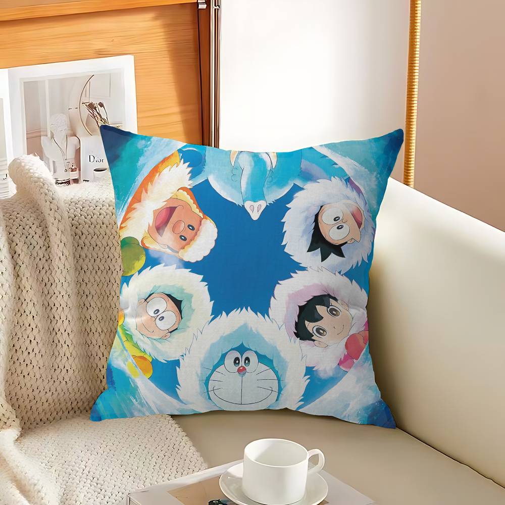 Classic Children Anime D-Doraemon Pillow Gift Home Office Decoration Bedroom Sofa Car Cushion Cover Case 45x45