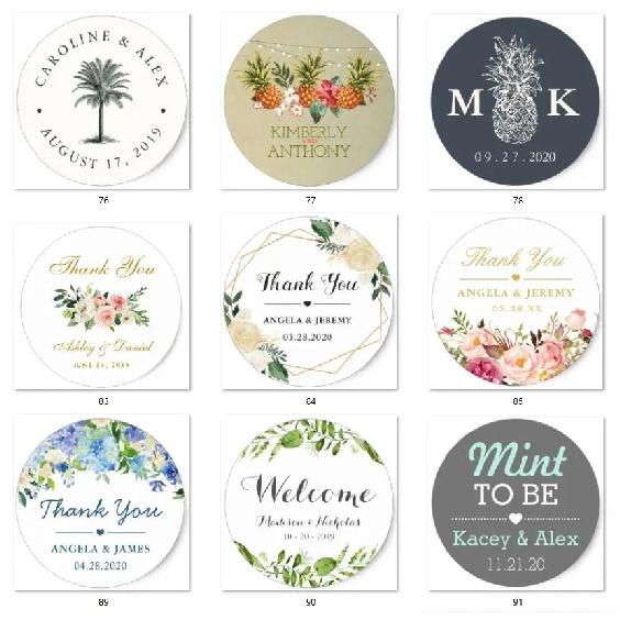 100PCS 3cm 4cm 5cm 6cm 7cm Your logo stickers, custom printed, ideal for small businesses, comes with 100 stickers