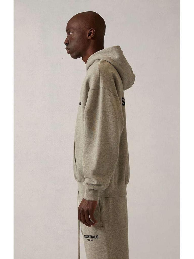 FOG ESSENTIALS Unisex Beflocktes Kapuzensweatshirt 2022SS Trendiges Design