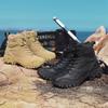Stivali Tattici Militari da Uomo Taglie Forti 39-46 Forze Speciali Taglio Alto Esercito Combattimento nel Deserto Colore Sabbia Pelle Scarpe da Lavoro