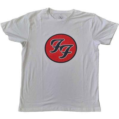 Tricou unisex alb cu sigla Foo Fighters FF