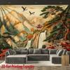Waterfall Landscape Pattern Digital Printing Polyester Wall Tapestry Suitable for Use Living Rooms Bedrooms Offices Bars Party