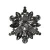 Crystals Flower Brooch For Women Elegant Party Wedding Accessories Portable Alloy Jewelry With Secure Clasp