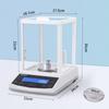 LACHOI Precisionselektronisk 100g x Digital Precisionselektronisk Analytisk Digital för Smycken och Smycken Inkluderar Vindskydd och Japansk