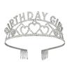 Birthday Crown Headband Female Birthday Girl Birthday Tiara Hair Accessories Cake Hat Party Supplies
