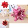 Christmas Floral Decorations With Plastic And Fabric Materials For Festive Tree Accents