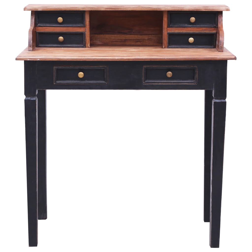 Desk with Drawers, 90X50X101 Cm, Solid Reclaimed Wood