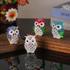 Engraved Enamel Owl Jewelry Box - Cute Little Animal Table Decoration - for Girls' Birthday or Valentine's Day