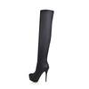 Women Boots 2025 New PU Sexy Over The Knee Long Boots Sexy Thin High Heel Boots Platform Women Shoes Zapatos Mujer Botas Ladies