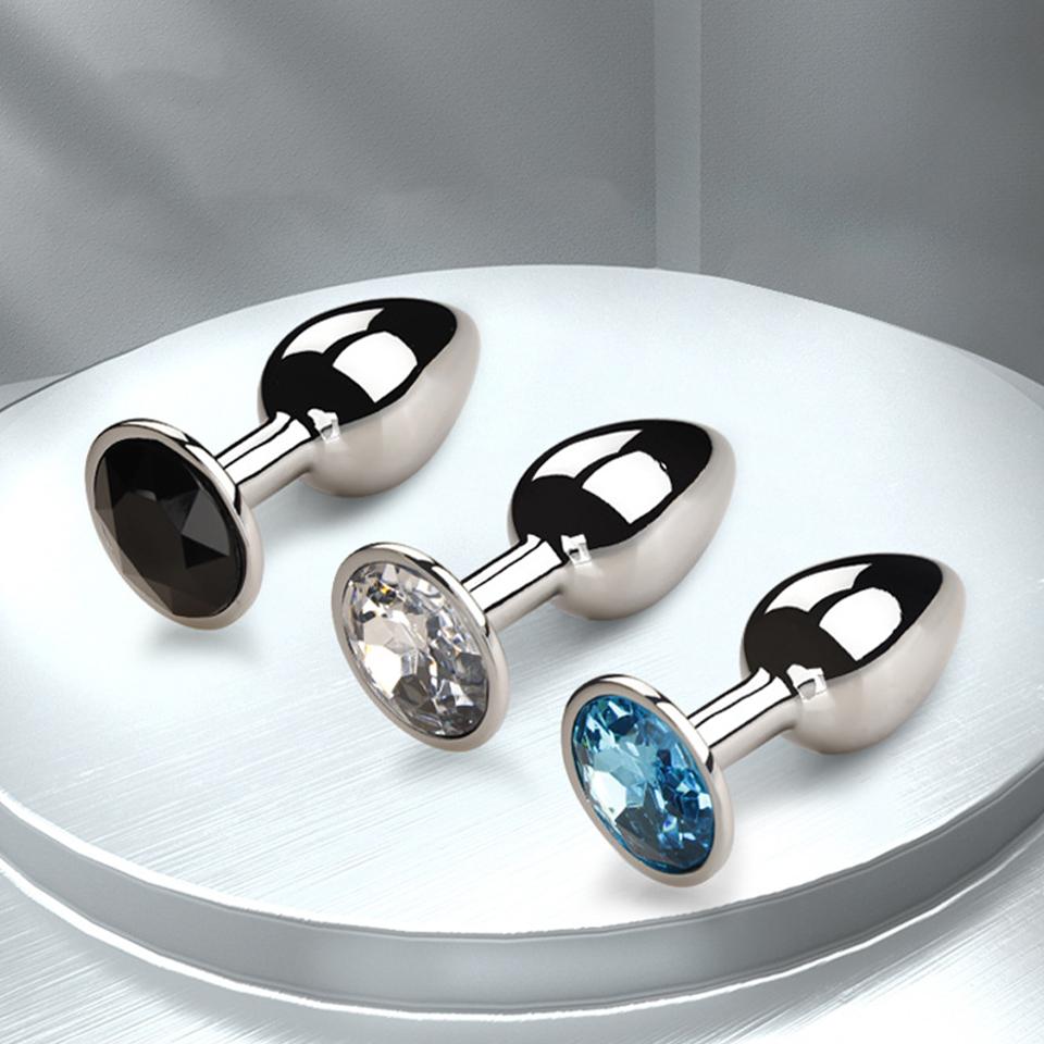 Anal Plug Sex Toys Mini Round Shaped Metal Stainless Smooth Steel Butt