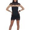 Spring New Women's Clothing, European and American, Fashionable and Sexy Tube Top Slim Lace Dress