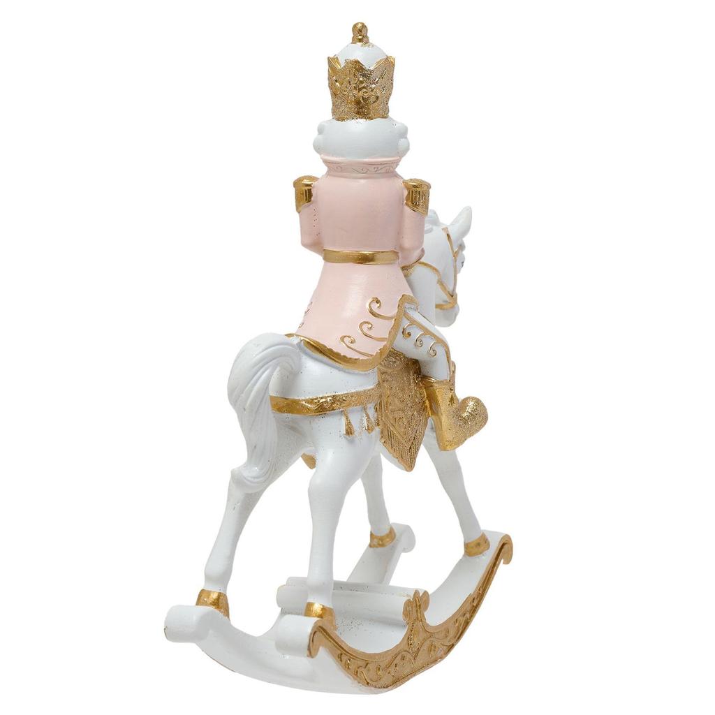 Pink Nutcracker On A Rocking Horse