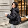 Womens Short Puffer Jacket Winter Duck Down Fill Loose Fit Hooded Warm Coat Daily Wear