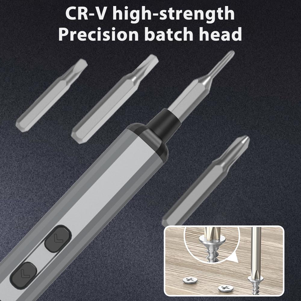 Electric Screwdriver, Magnetic Storage, Premium   Steel Material, Type-C Charging, LED Shadowless Light for   Maintenance and Repa