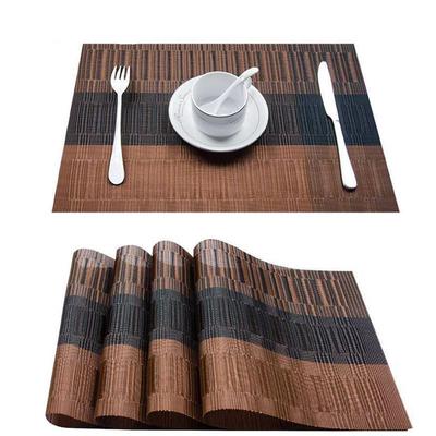 1Pc 30x45cm Modern Elegant PVC Placemat Dining Table Mat Cafe Anti-slip Hot Bowl Pad Cup   Coasters