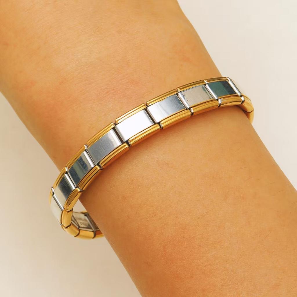 High quality 2026 oil dripping palm eye ring titanium steel square module ring niche fashion light luxury personalized jewelry