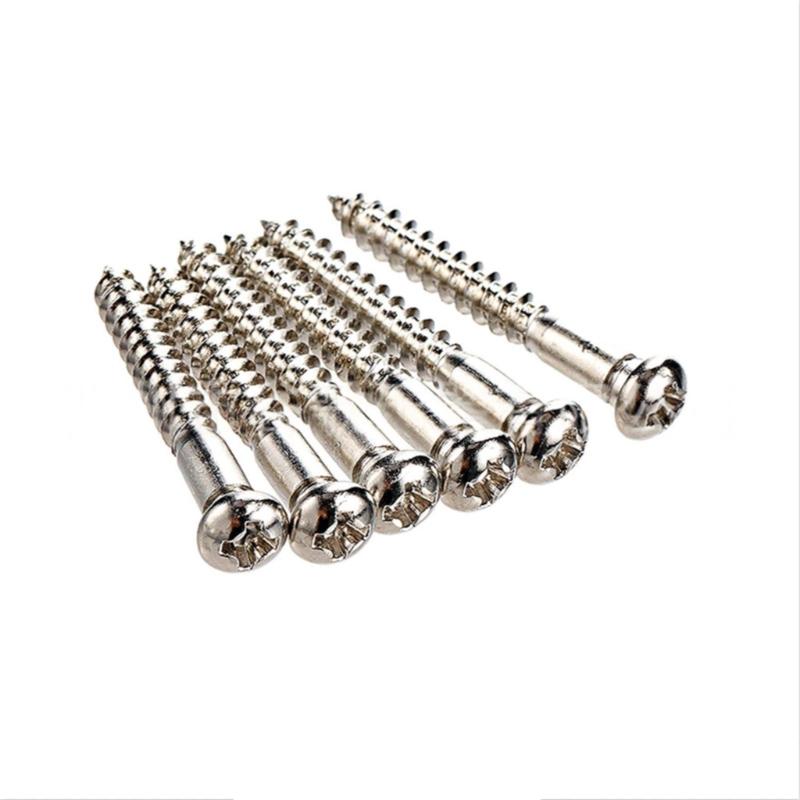 12pack Anti Rusts Guitar Bridge Screw Stainless Steel Guitar String Lock Screws for Quick Installation