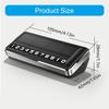 Solar Powered Privacy Parking Phone Number Plate With LED Light And Rotating Switches For Car Motorcycle