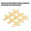 Unbleached Blank Guitar Bone Saddle 3/5/10Pcs Pure Bone Saddle Bridge for Guitar Luthier Builder