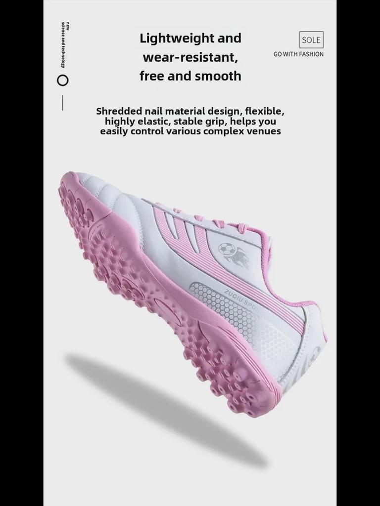 Kids' Professional Soccer Shoes - Boys & Girls School Training AG Cleats