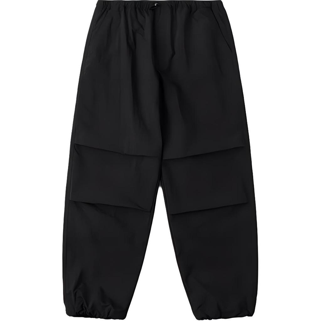 Vans Solid Color Outdoor Elastic Cuff Casual Pants Women bottoms Black VN000HGRBLK