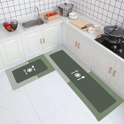 Fußmatte für Küche und Badezimmer, maschinenwaschbar, bedruckter rechteckiger Teppich, Wasseraufnahme und rutschfeste Bodenmatte für Wohnzimmer, Schlafzimmer, Büro, Café