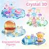 Drop Glue Cartoon Stacking Stickers Whale Relief Ornament Stickers 3D DIY Crystal Stickers  School