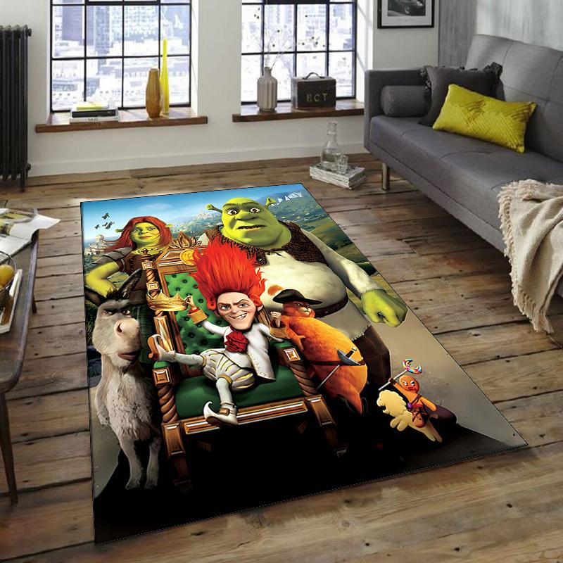 1pc Shrek1 Design Area Rug - Non-Slip, Soft & Cozy Floor Mat for Living Room, Bedroom, Office - Indoor/Outdoor Decorative Carpet