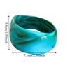 Exaggerated Retro Acrylic Bangle Colorful Geometric Hand Ring Irregular Wide Bracelet  Daily